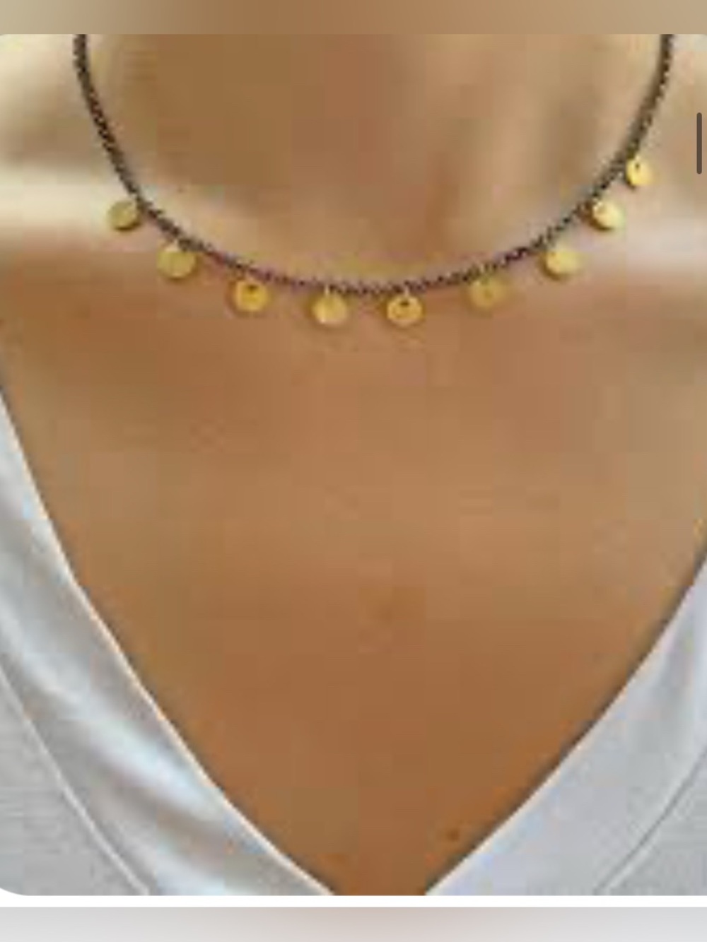NY Circle Choker Necklace – Mini Circle Design.